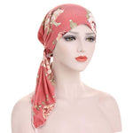 Turbante Floreale Preannodato per uno Stile Senza Sforzo