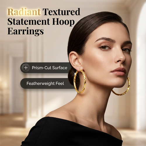 Diamond-Cut Hoop Earrings for Everyday Glow