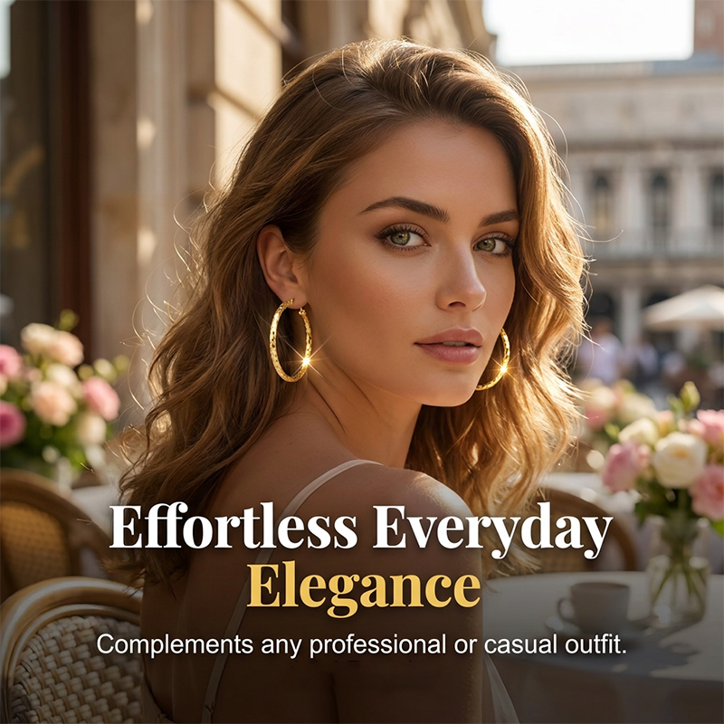 Diamond-Cut Hoop Earrings for Everyday Glow