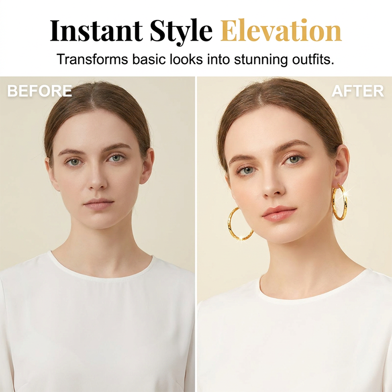Diamond-Cut Hoop Earrings for Everyday Glow