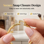 Diamond-Cut Hoop Earrings for Everyday Glow