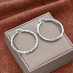 Diamond-Cut Hoop Earrings for Everyday Glow