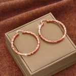Diamond-Cut Hoop Earrings for Everyday Glow