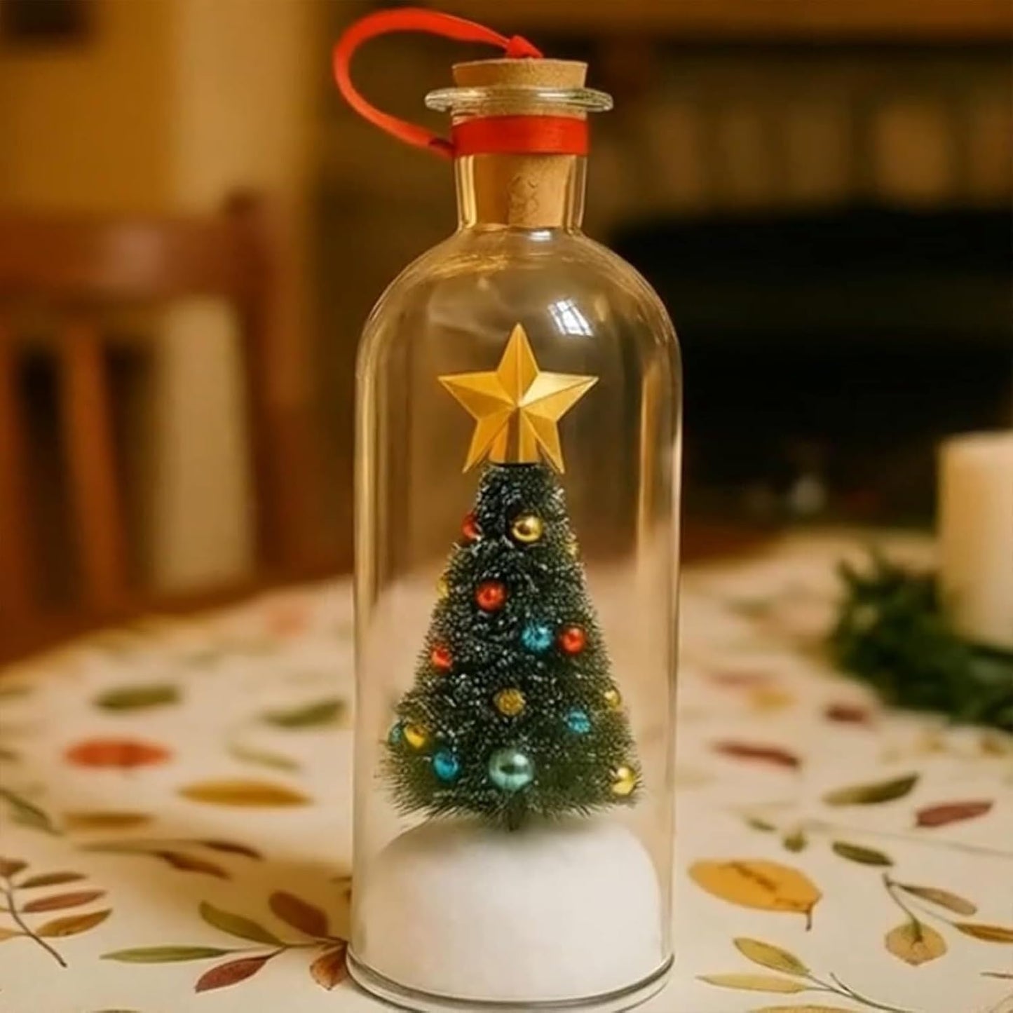 Recordable Message Bottle Storage Ornament For Holiday Memories