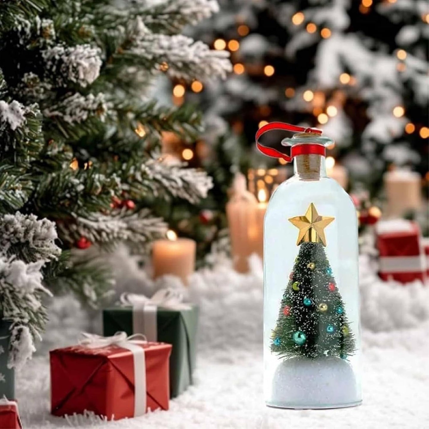 Recordable Message Bottle Storage Ornament For Holiday Memories