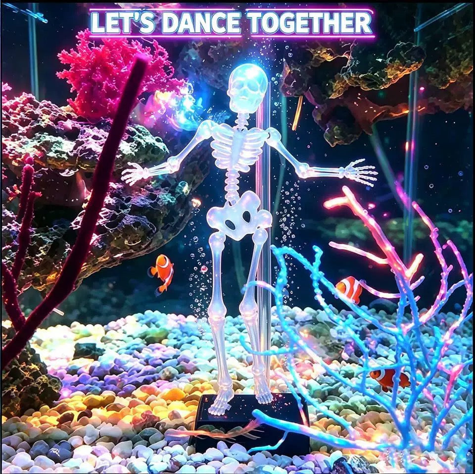 Dancing Skeleton Toy For Lively Aquarium Scenes