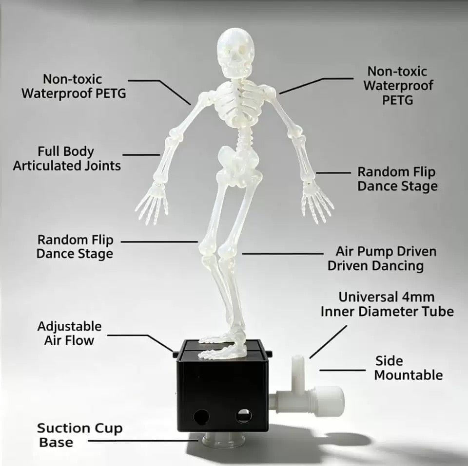 Dancing Skeleton Toy For Lively Aquarium Scenes