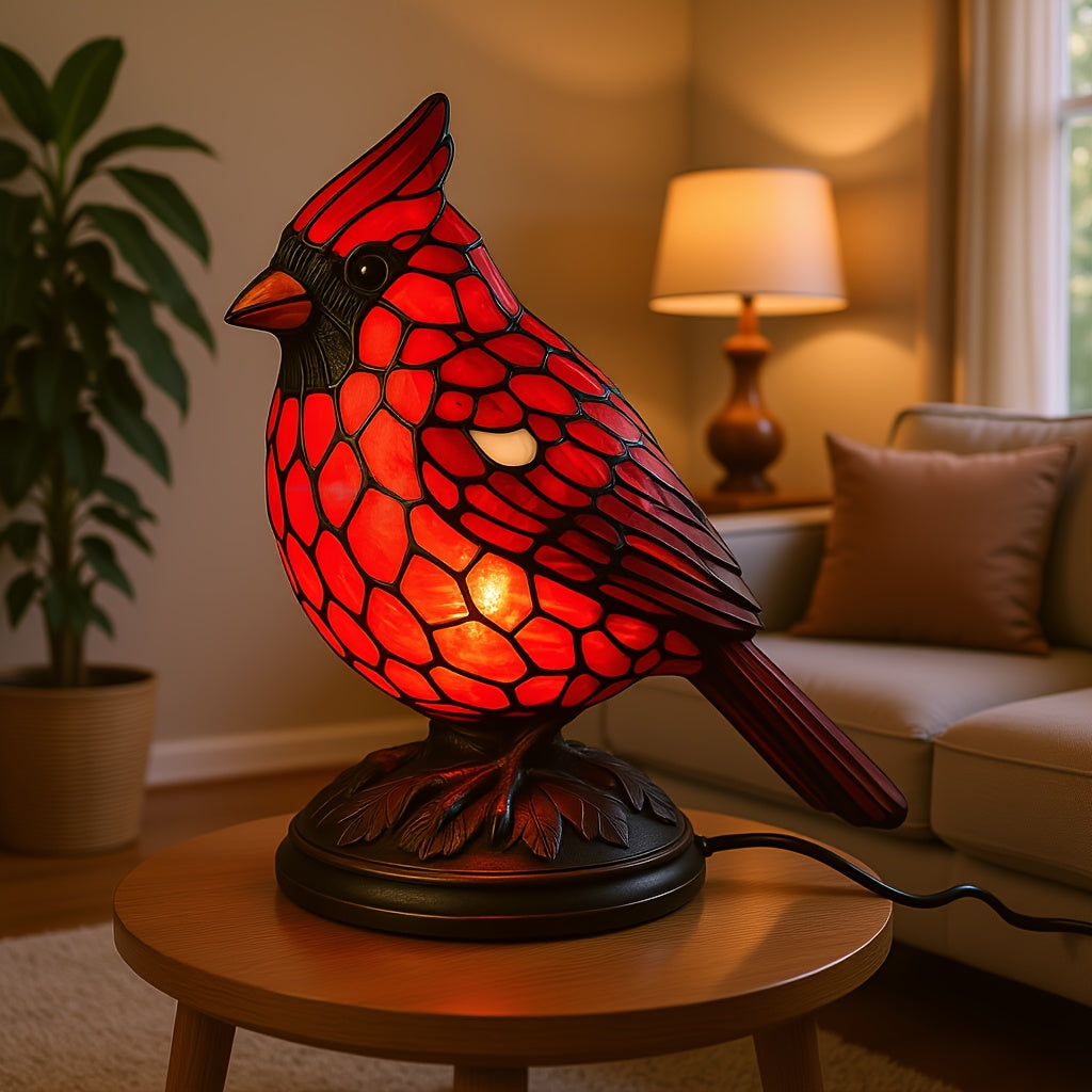 Art Glass Bird Lamp For Warm Character