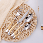 Textured Stainless Steel Cutlery Set – Elevates Dining