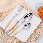 Textured Stainless Steel Cutlery Set – Elevates Dining