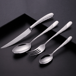 Textured Stainless Steel Cutlery Set – Elevates Dining