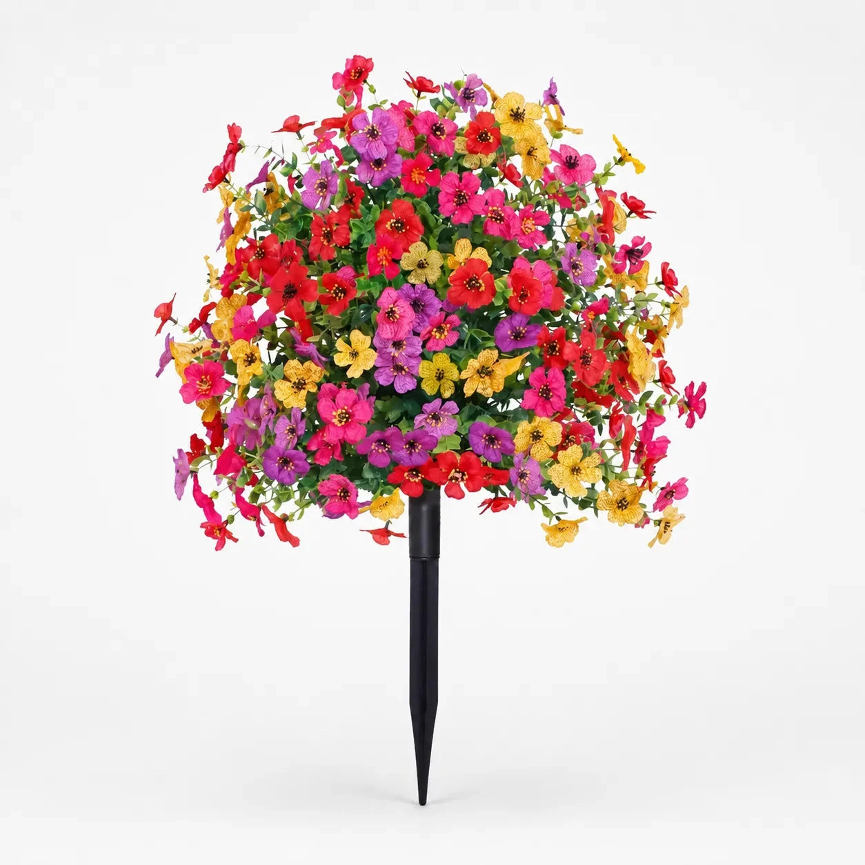 Vaso con Fiori Artificiali per Colori da Giardino tutto l'Anno
