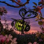 Solar Hanging Bee Lamp With Garden Glow