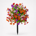 Vaso con Fiori Artificiali per Colori da Giardino tutto l'Anno