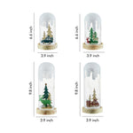 Snowy Glass Dome Lamp For Holiday Glow