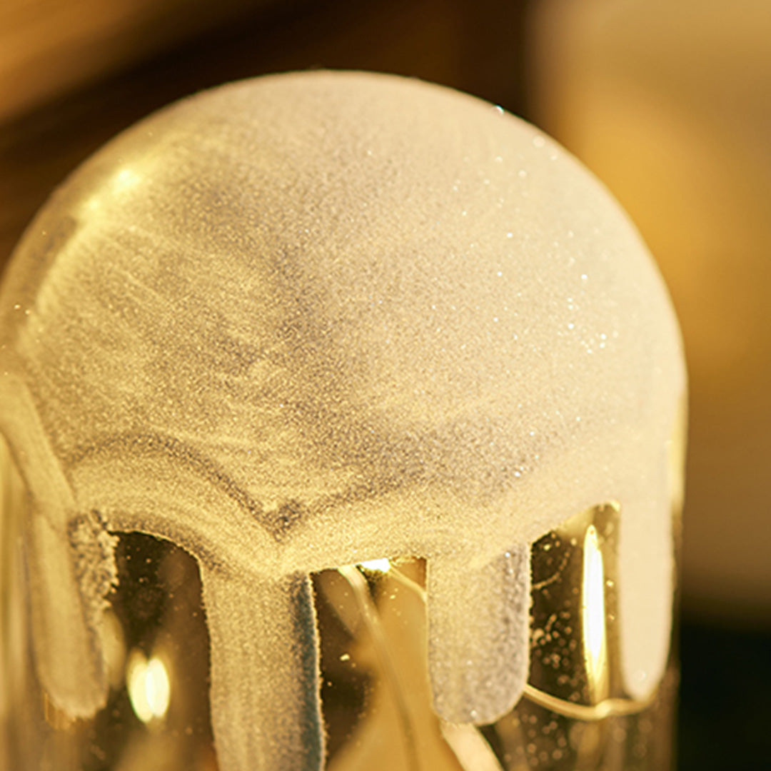 Snowy Glass Dome Lamp For Holiday Glow